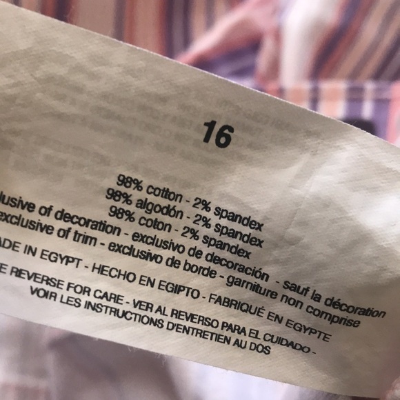 NWT Gloria Vanderbilt ribbon pink stripe Amanda Capris - Picture 8 of 8